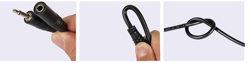 3.5mm audio cable, male to male, male to female3