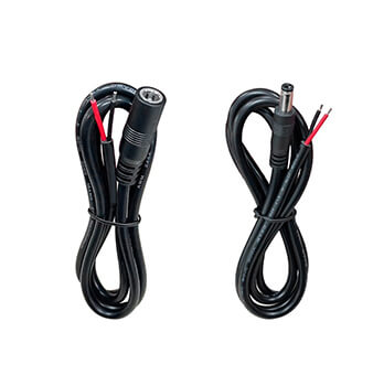 DC male and female single-ended wires