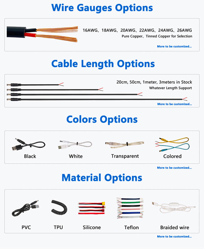 DC male-to-female, male-to-male power cables4