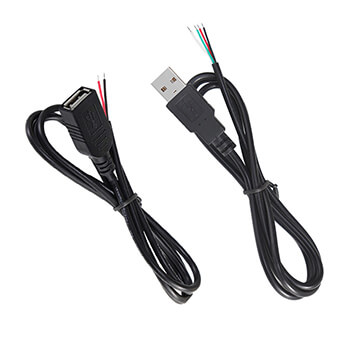 USB male female single-ended cable
