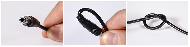 DC 1 mm² male and female single-ended power cord3