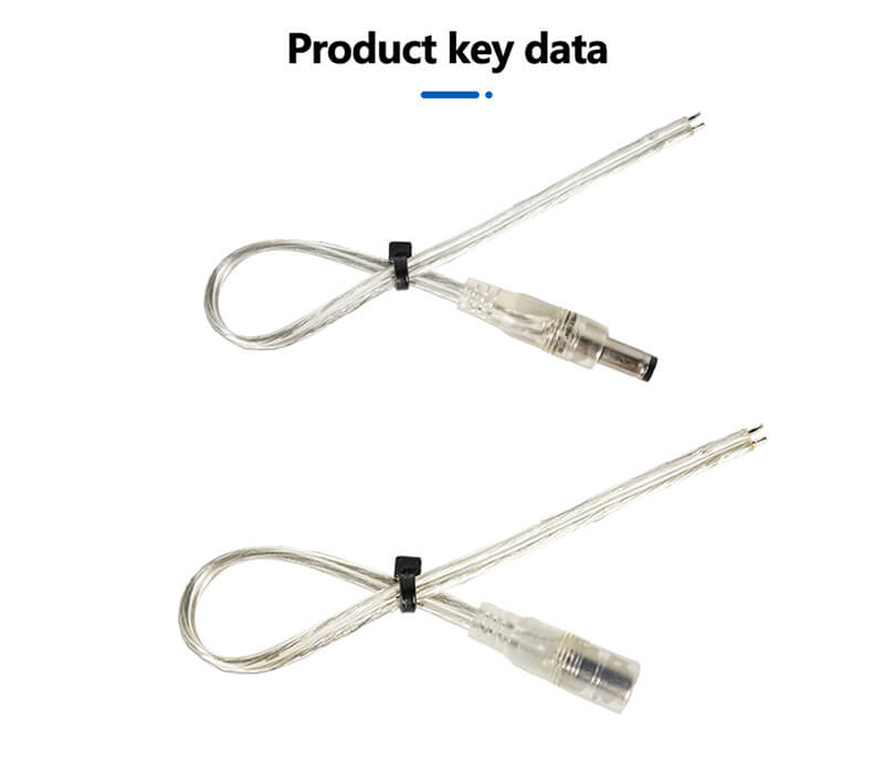 DC Transparent Male and Female Cables1