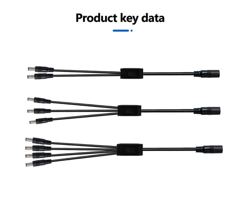 DC female to male (two, three, four connectors) power cable1