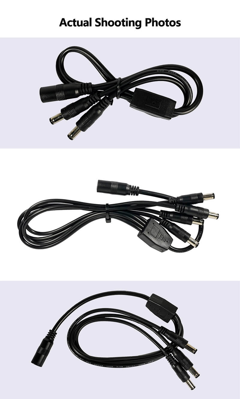 DC female to male (two, three, four connectors) power cable4