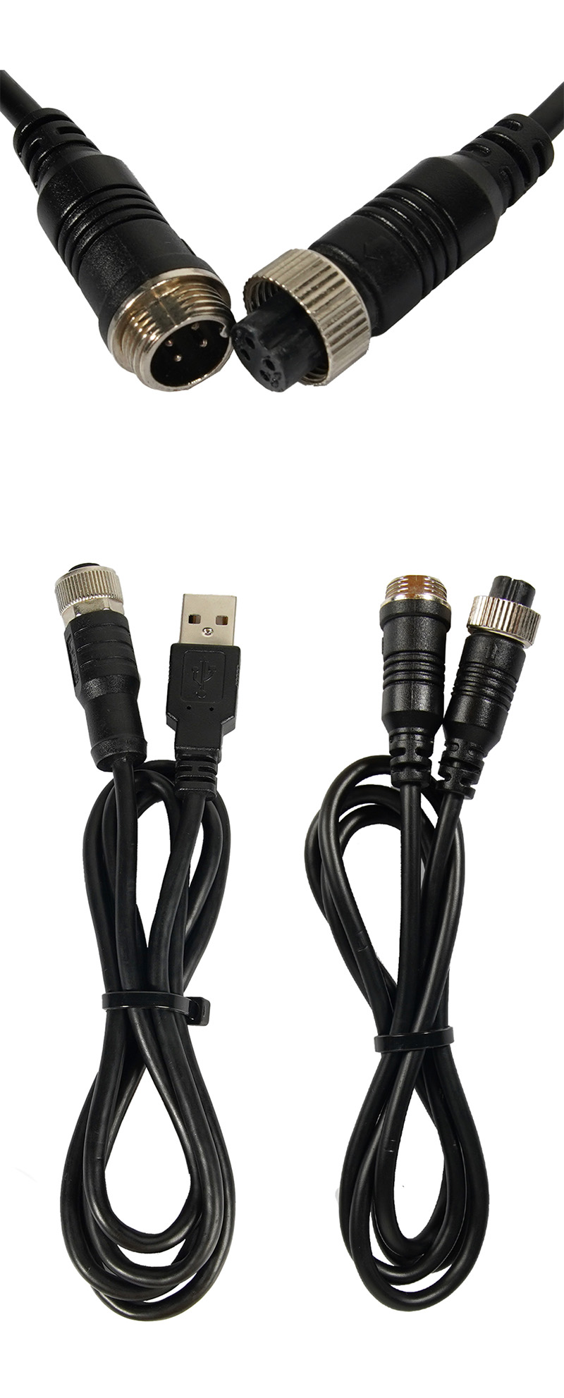 M12 Waterproof Male and Female Cables5