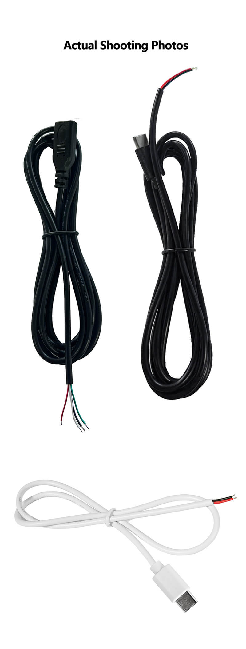 Type-C male and female charging cable4