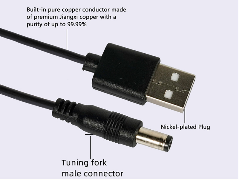 USB male to DC male power cable2