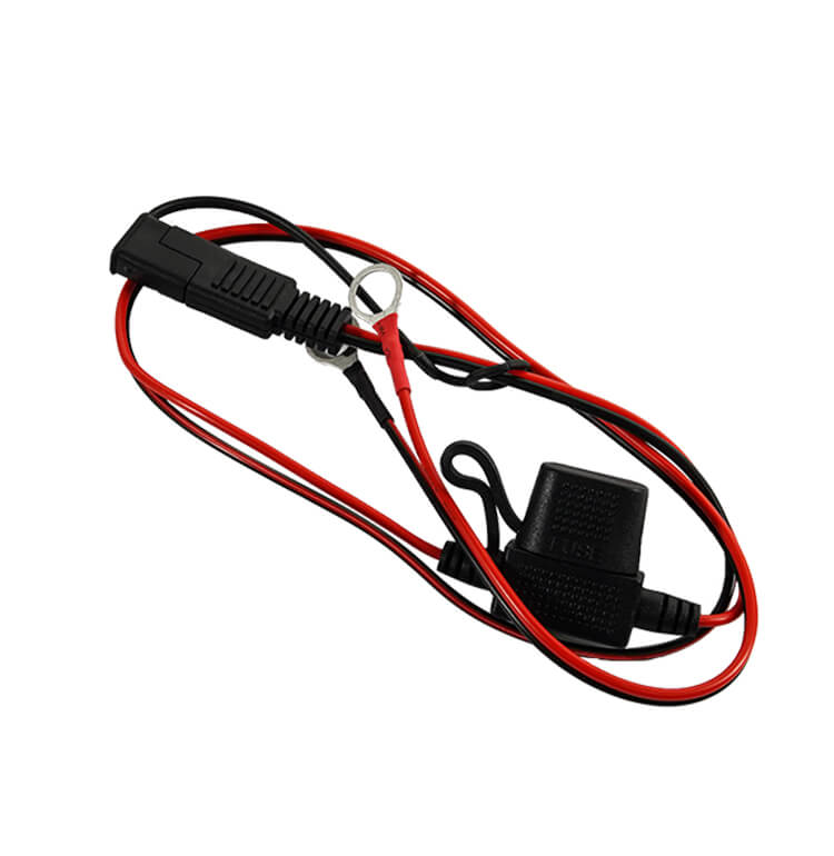 Automotive SAE Connector Power Cable with Ring Terminal (Fuse Holder Version) (1)