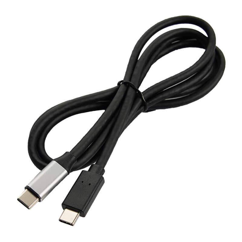Black USB-C to USB-C data cable