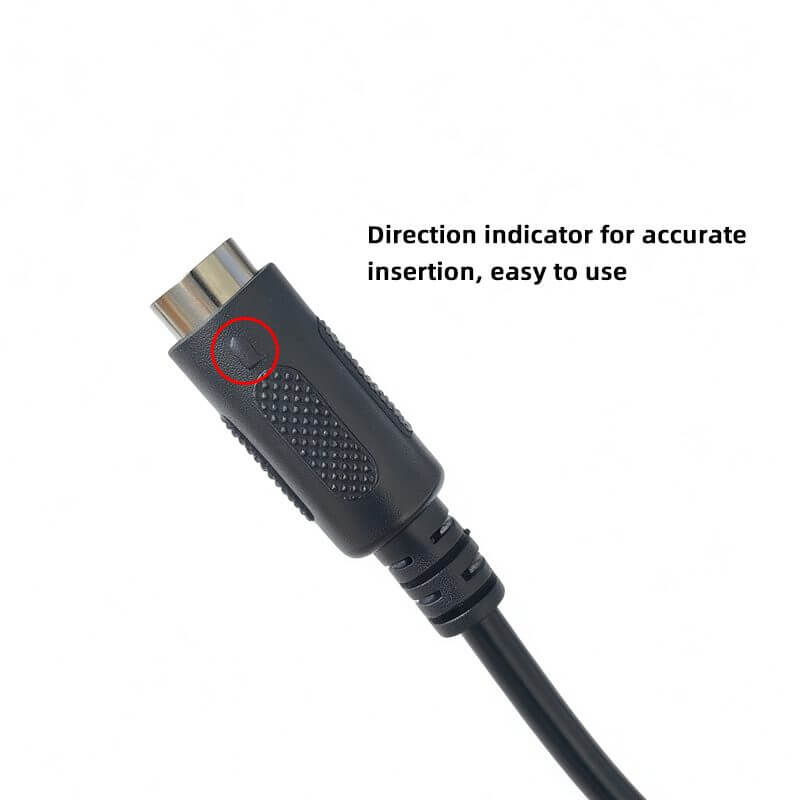 Two circular multi-pin cable connectors photographed side by side for connector identification